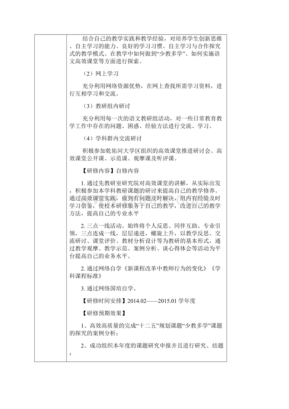 中小学校本研修学分认定和登记表 参考1Word格式.docx_第3页