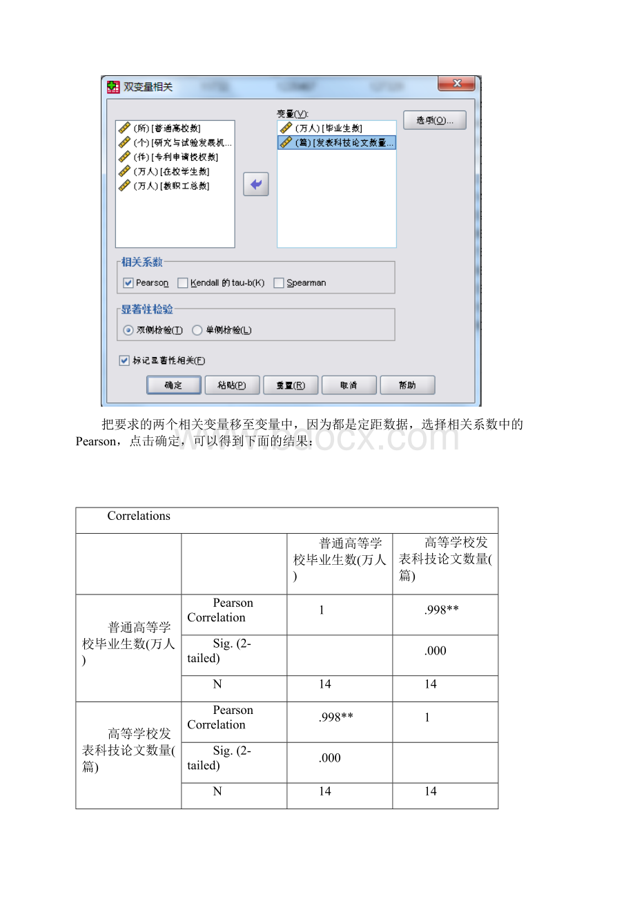 相关分析和一元线性回归分析SPSS报告.docx_第3页