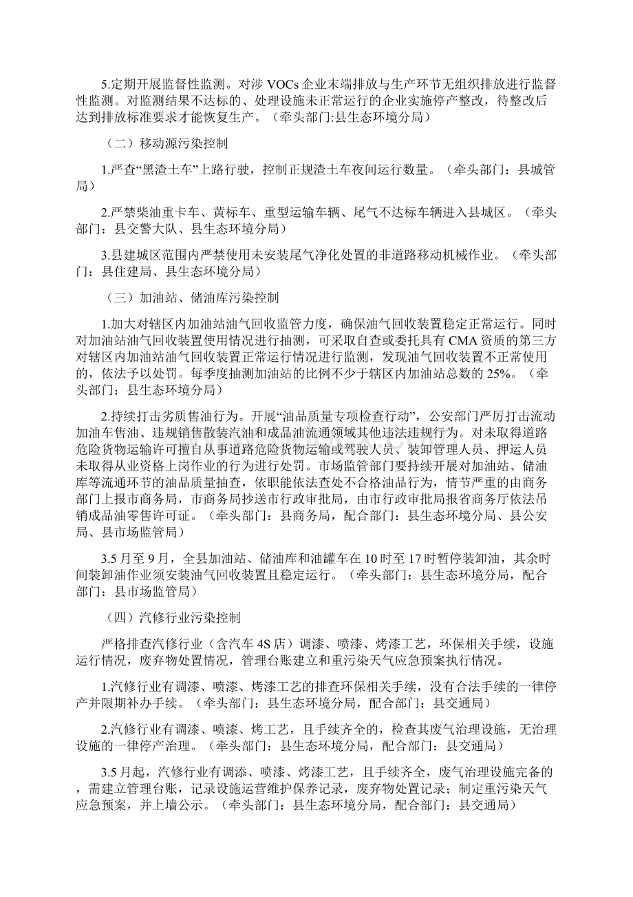 XX县臭氧污染专项治理工作方案.docx_第2页