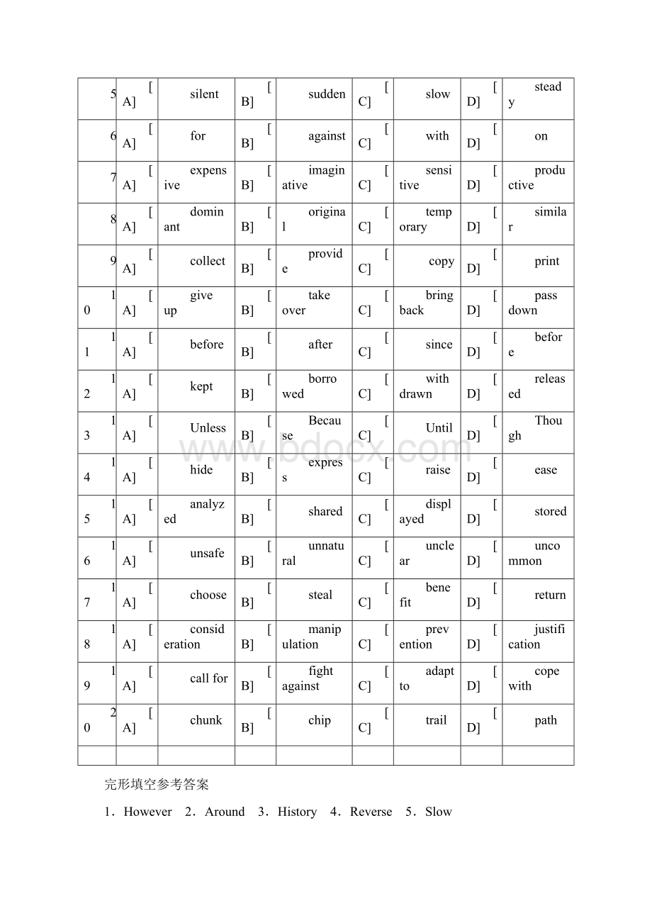 硕士研究生入学考试 英语二真题及参考答案.docx_第2页