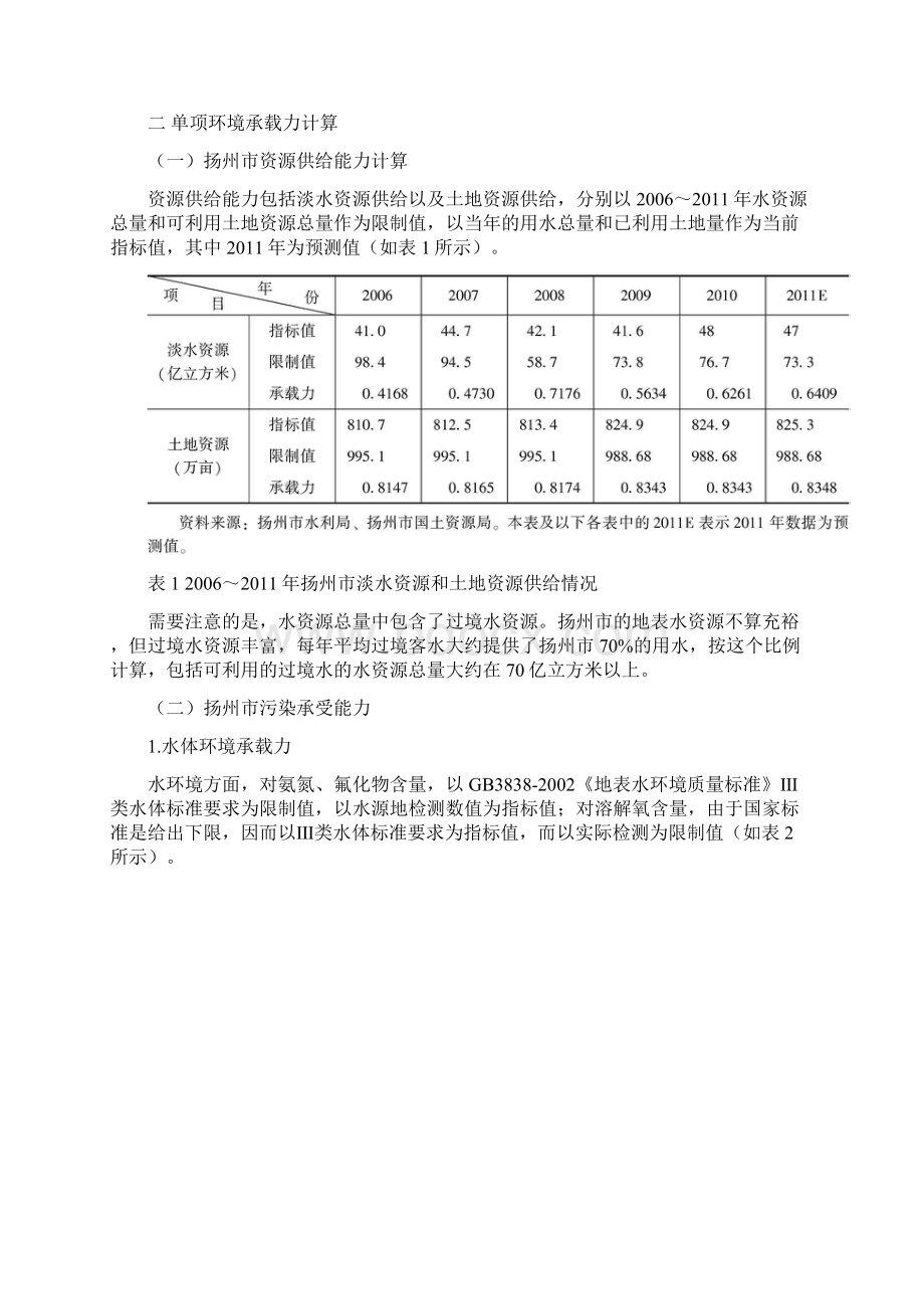 扬州市经济发展环境承载力研究.docx_第3页