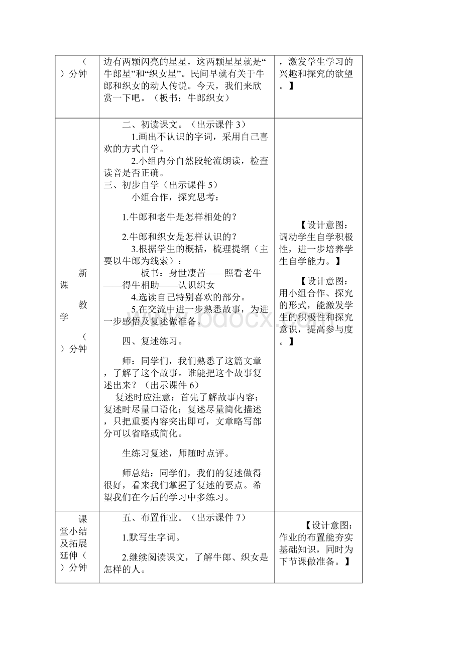 最新部编统编版五年级语文上册 牛郎织女一 教案Word格式.docx_第2页