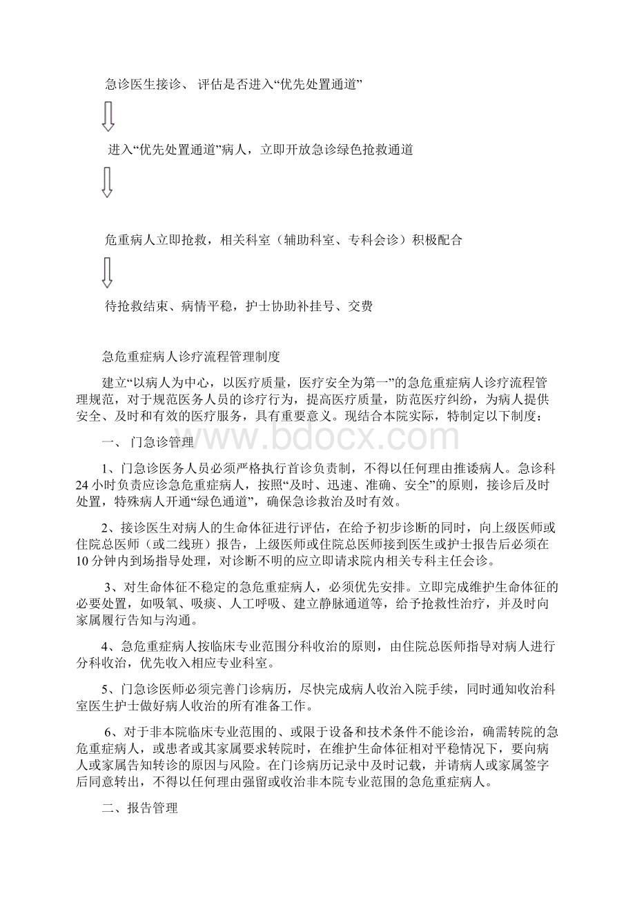 急诊科工作制度含门急诊复习课程.docx_第2页