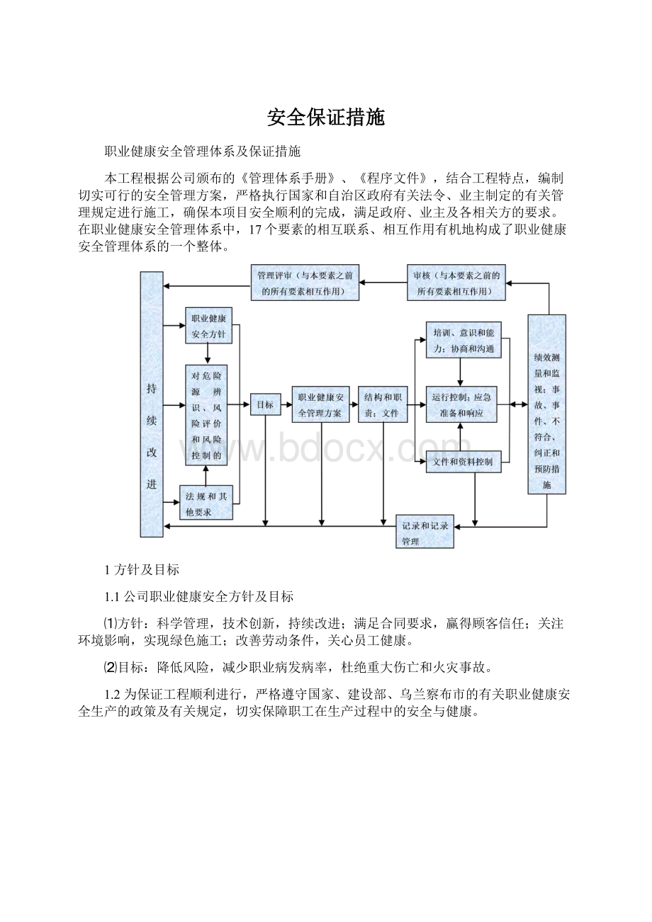 安全保证措施Word下载.docx