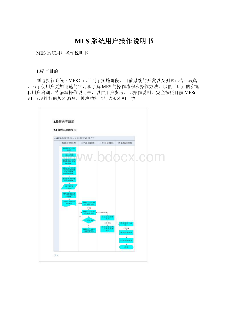 MES系统用户操作说明书Word文档下载推荐.docx_第1页