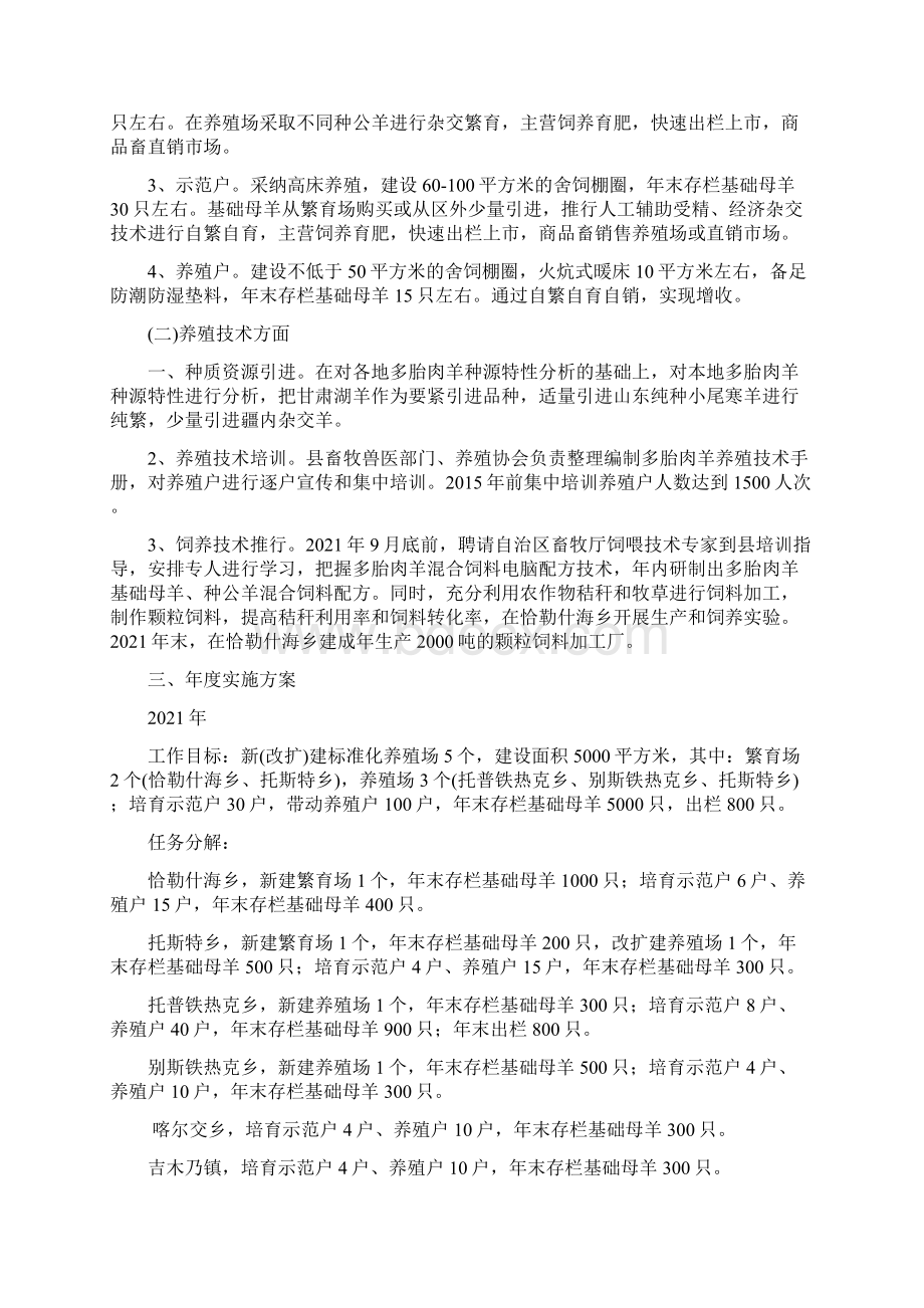 多胎肉羊养殖推行工作实施方案.docx_第2页