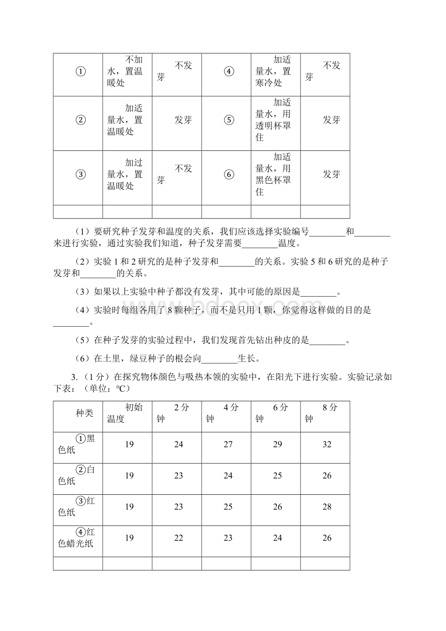 教科版小学科学五年级上册 期末专项复习卷五实验专题文档格式.docx_第2页