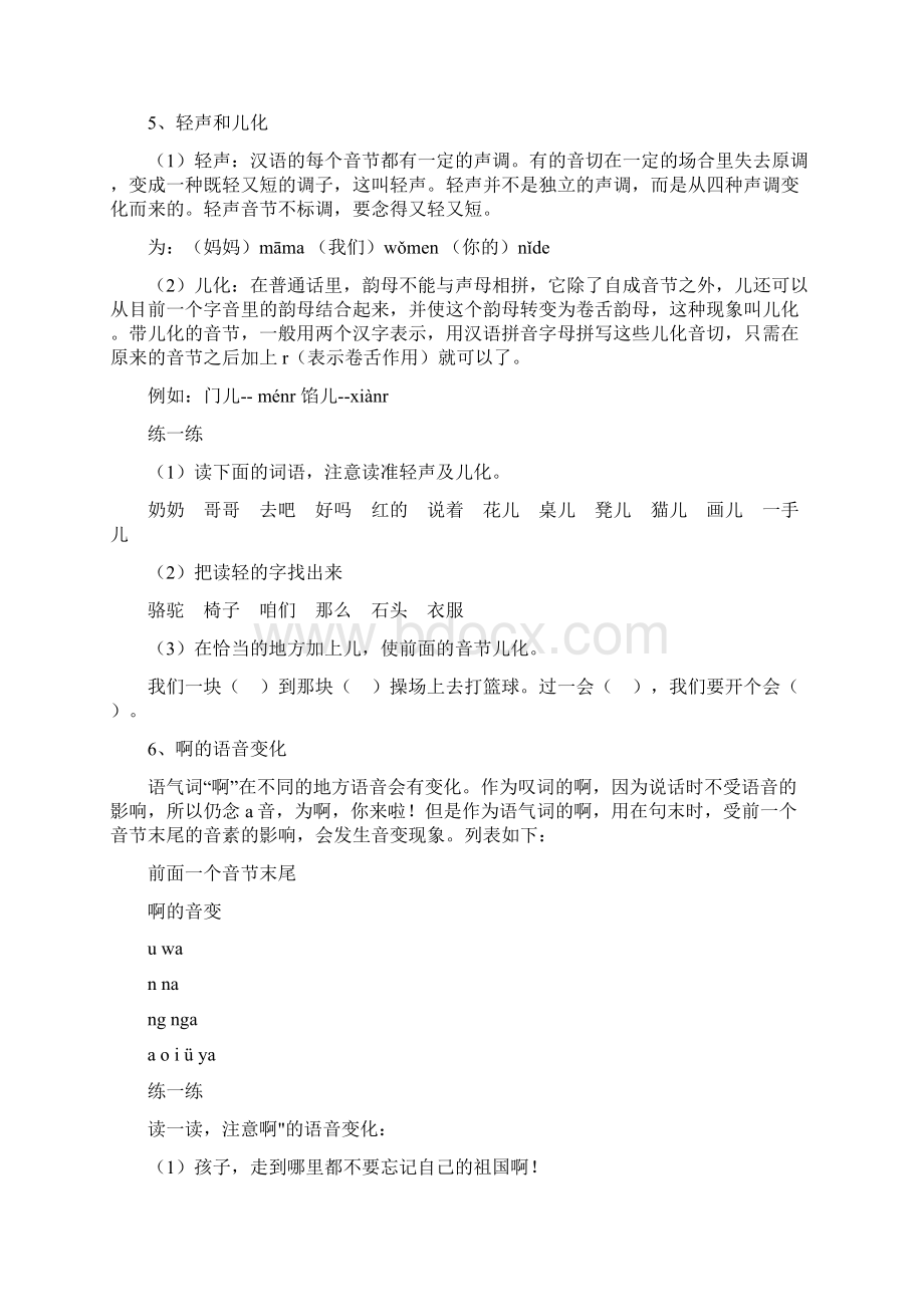 中心小学六年级小学语文总复习归类资料共13页Word版Word文档下载推荐.docx_第3页