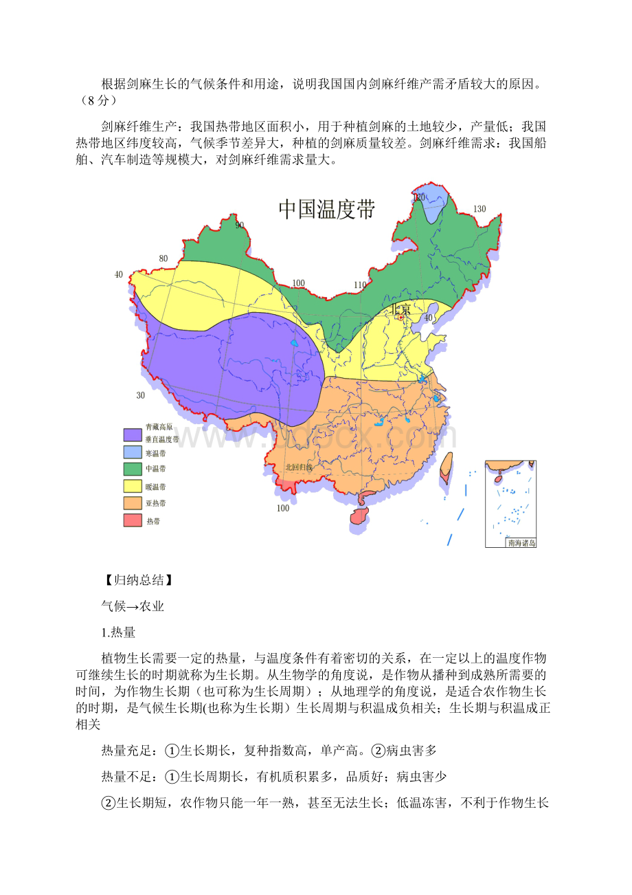 高中地理专题农业区位 分析Word文档格式.docx_第2页