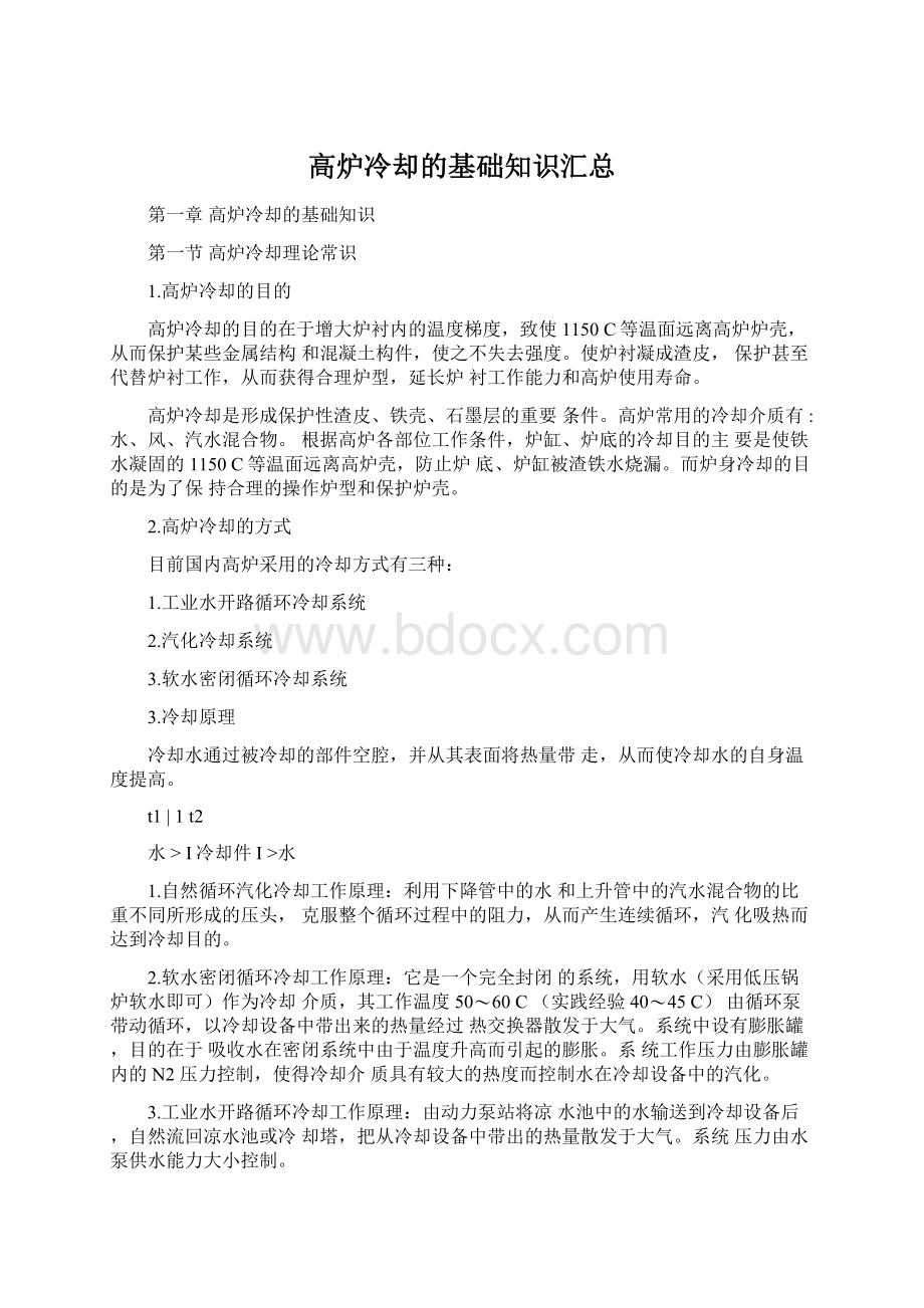 高炉冷却的基础知识汇总.docx