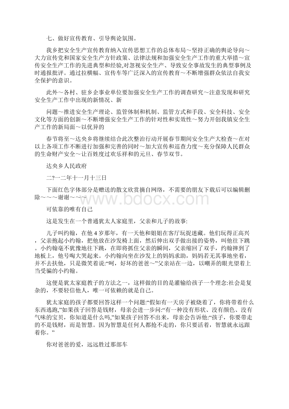 达央乡重点行业领域专项整治总结Word文档格式.docx_第3页