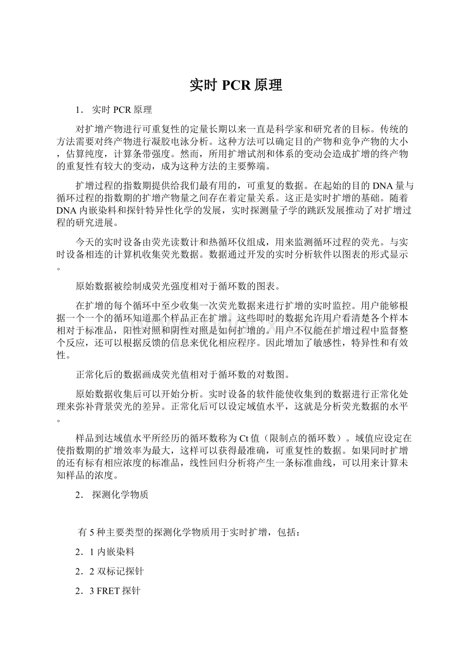 实时PCR原理文档格式.docx