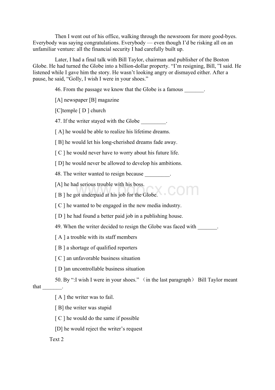 全国公共英语三级模拟试题及答案Word文档下载推荐.docx_第3页