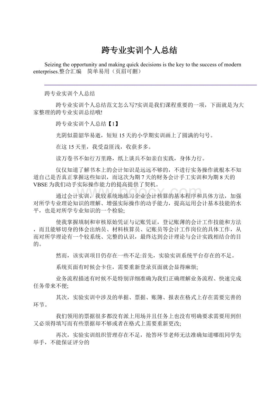 跨专业实训个人总结.docx_第1页