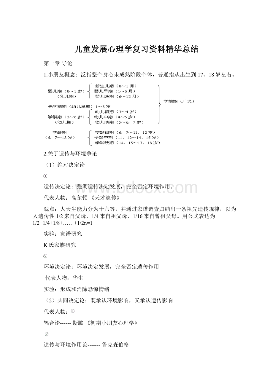 儿童发展心理学复习资料精华总结.docx_第1页