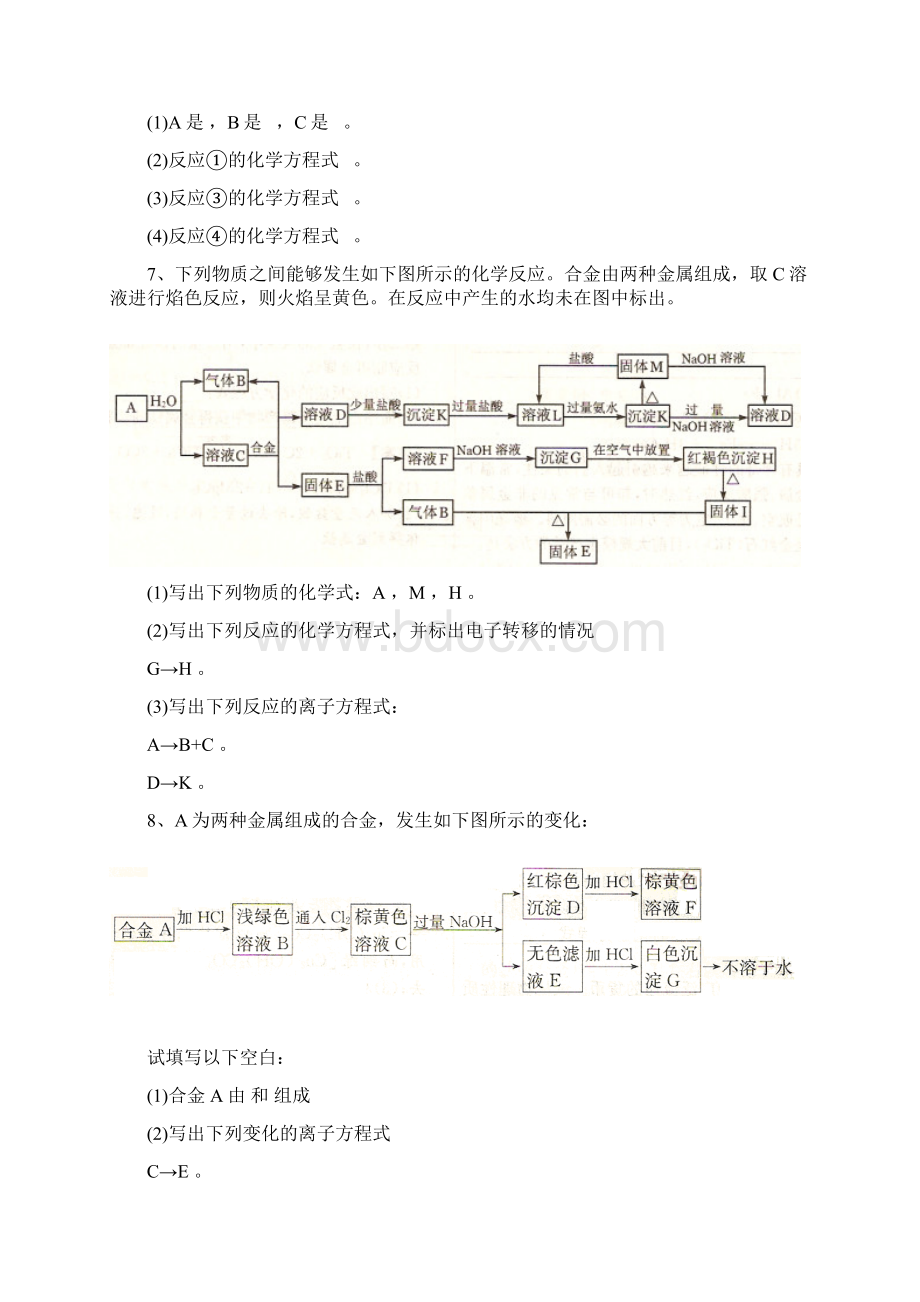 化学必修1推断题专题.docx_第3页