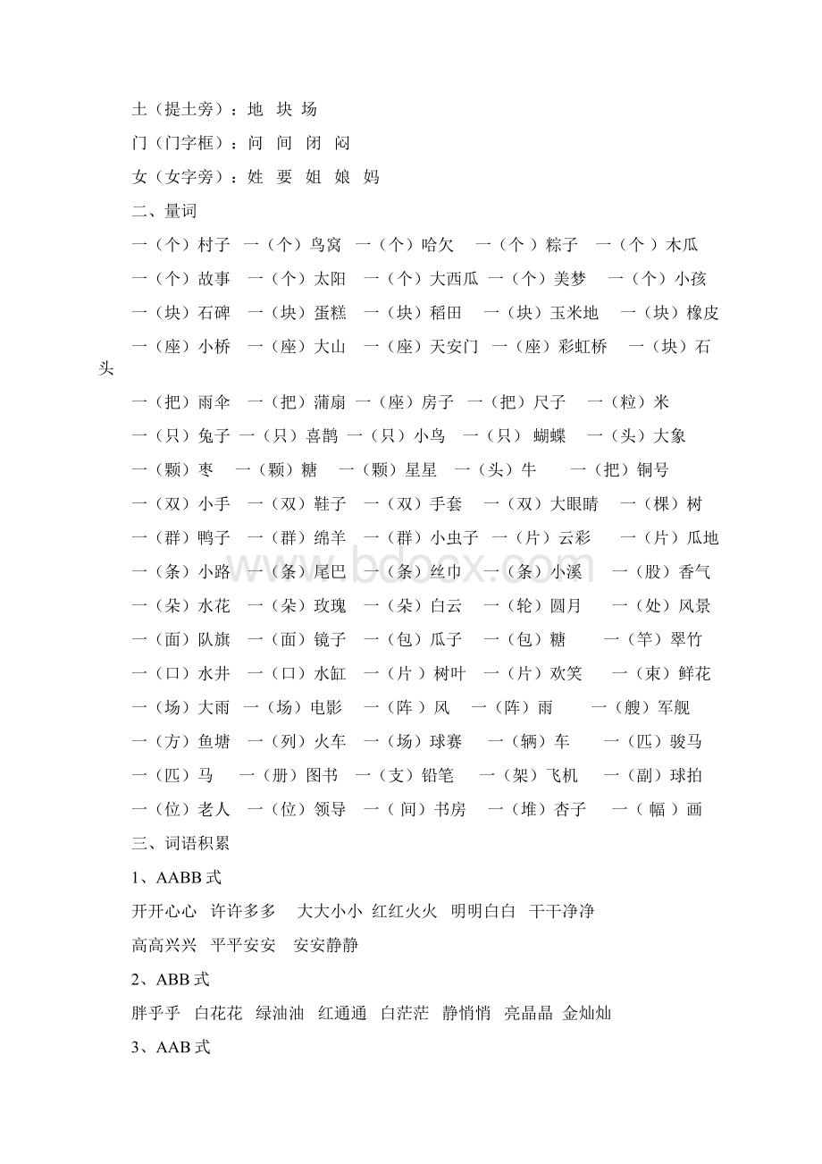 部编版小学语文一年级重点知识汇总整理.docx_第2页