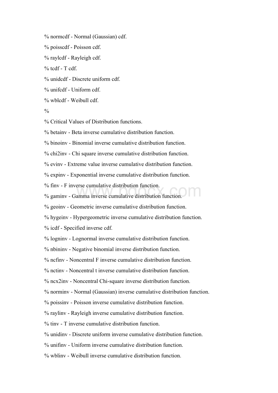 matlab 统计工具箱函数Word格式文档下载.docx_第3页