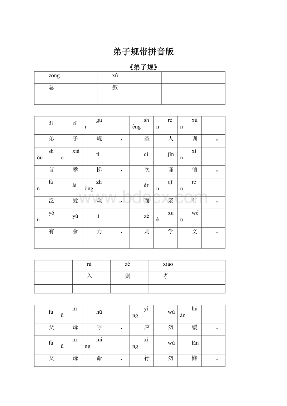 弟子规带拼音版Word文件下载.docx_第1页