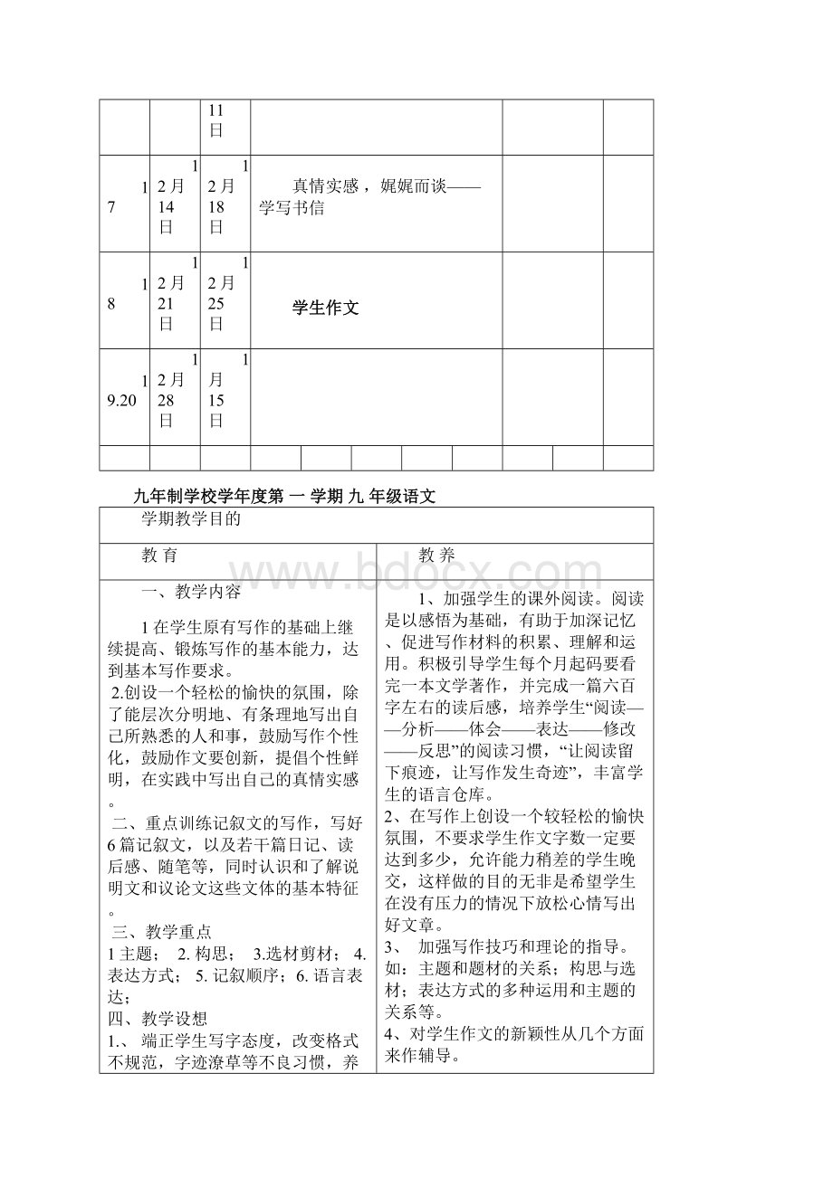 人教版九年级上册作文教案全册.docx_第3页