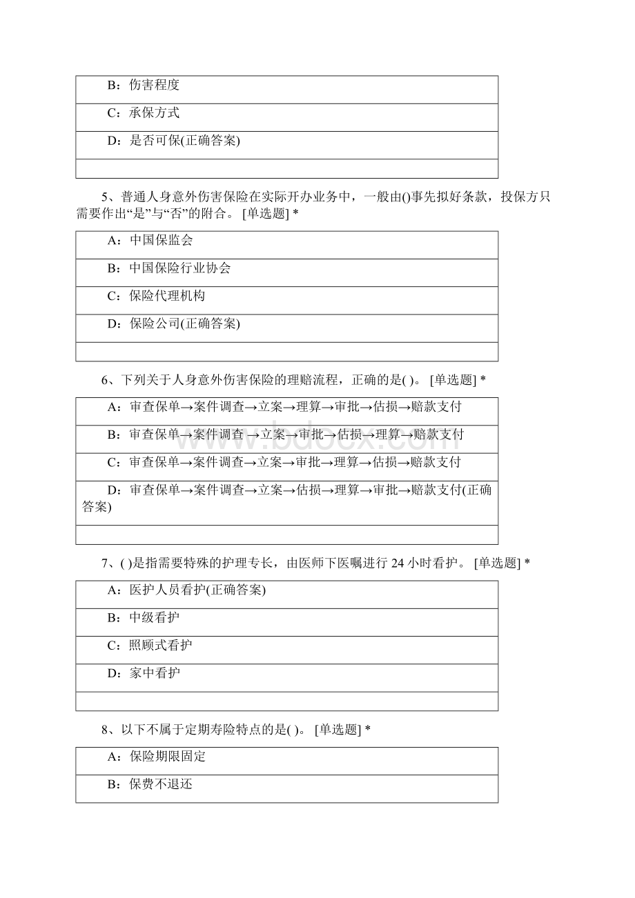 高级银行保险理财规划师资格考试练习题库附答案.docx_第2页