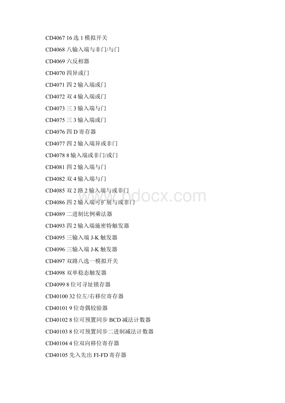 IC集成电路型号大全及40系列芯片功能大全.docx_第3页