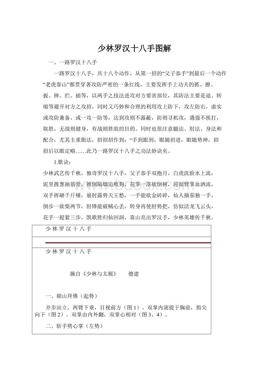 少林罗汉十八手图解.docx