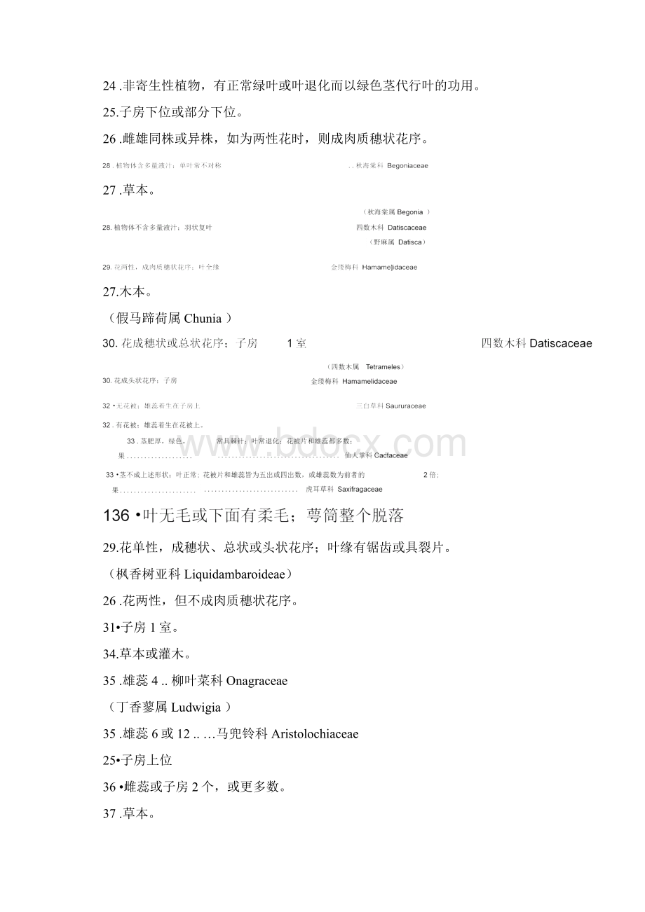 被子植物分科检索表.docx_第3页