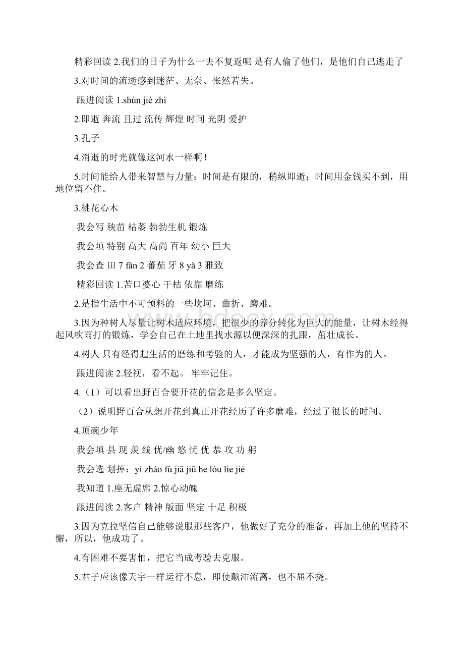 人教版六年级下册语文配套练习册答案doc.docx_第2页