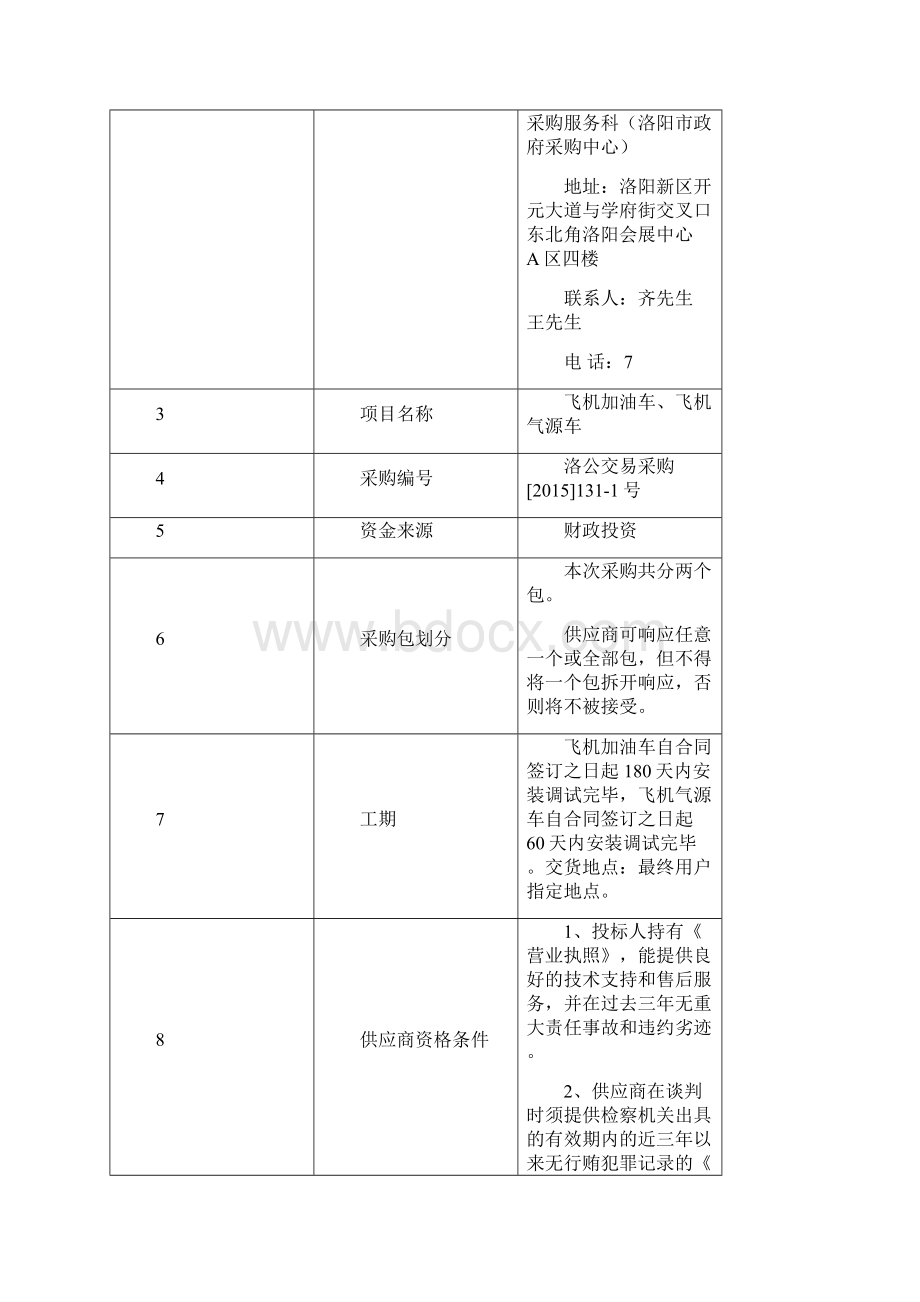 竞争性谈判采购飞机加油车飞机气源车项目Word文档格式.docx_第2页