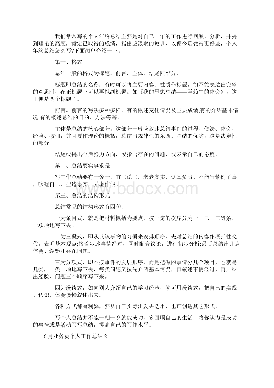 业务员个人工作总结4篇.docx_第2页