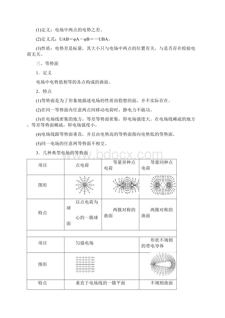 学年高中物理第一章静电场第4节电势能电势与电势差教学案教科版选修31.docx_第3页