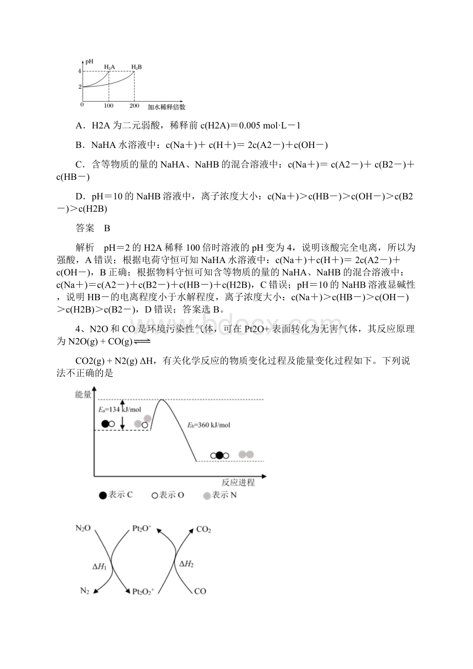 最新高考化学选择题复习试题及答案全套.docx_第2页