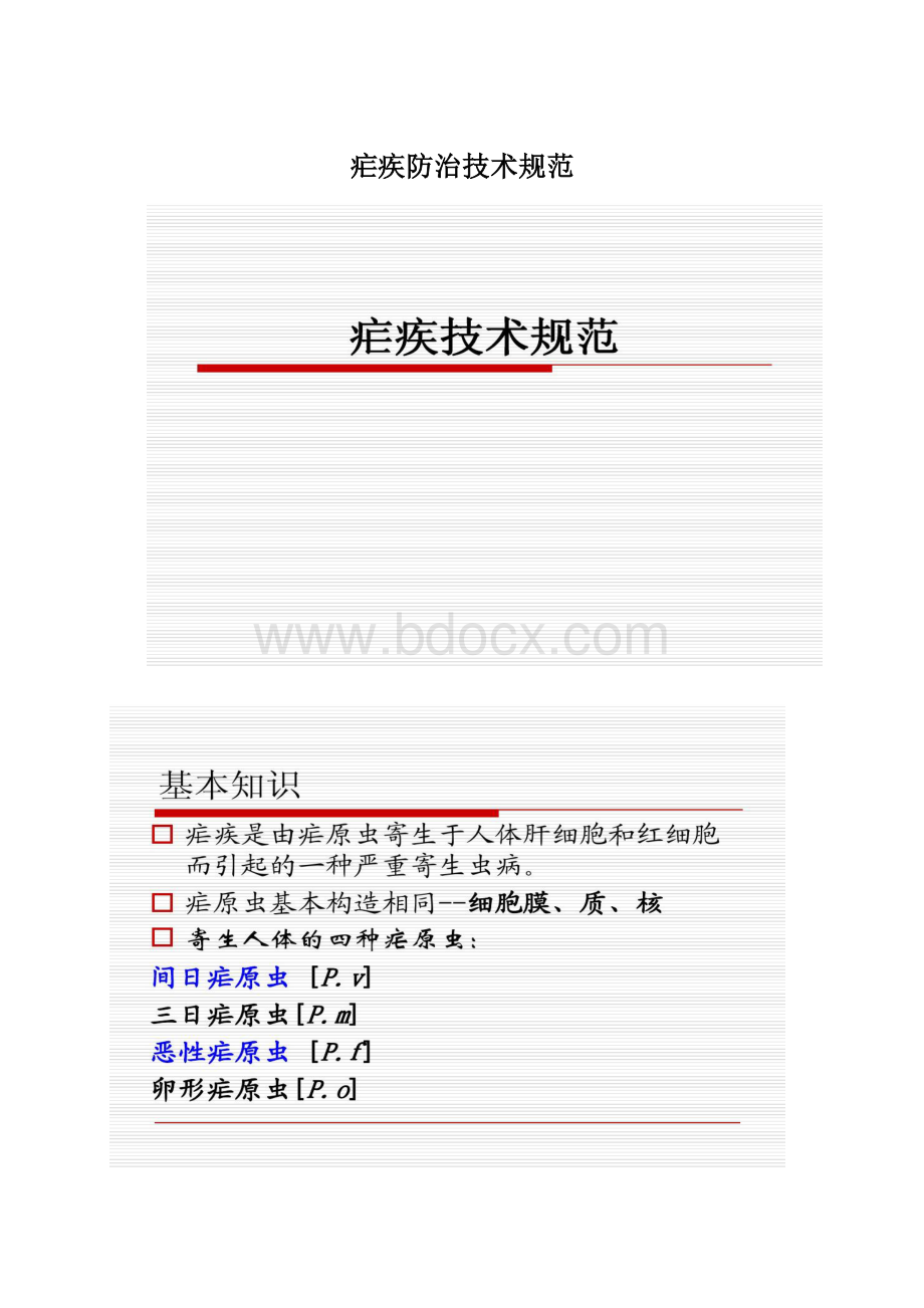 疟疾防治技术规范.docx_第1页