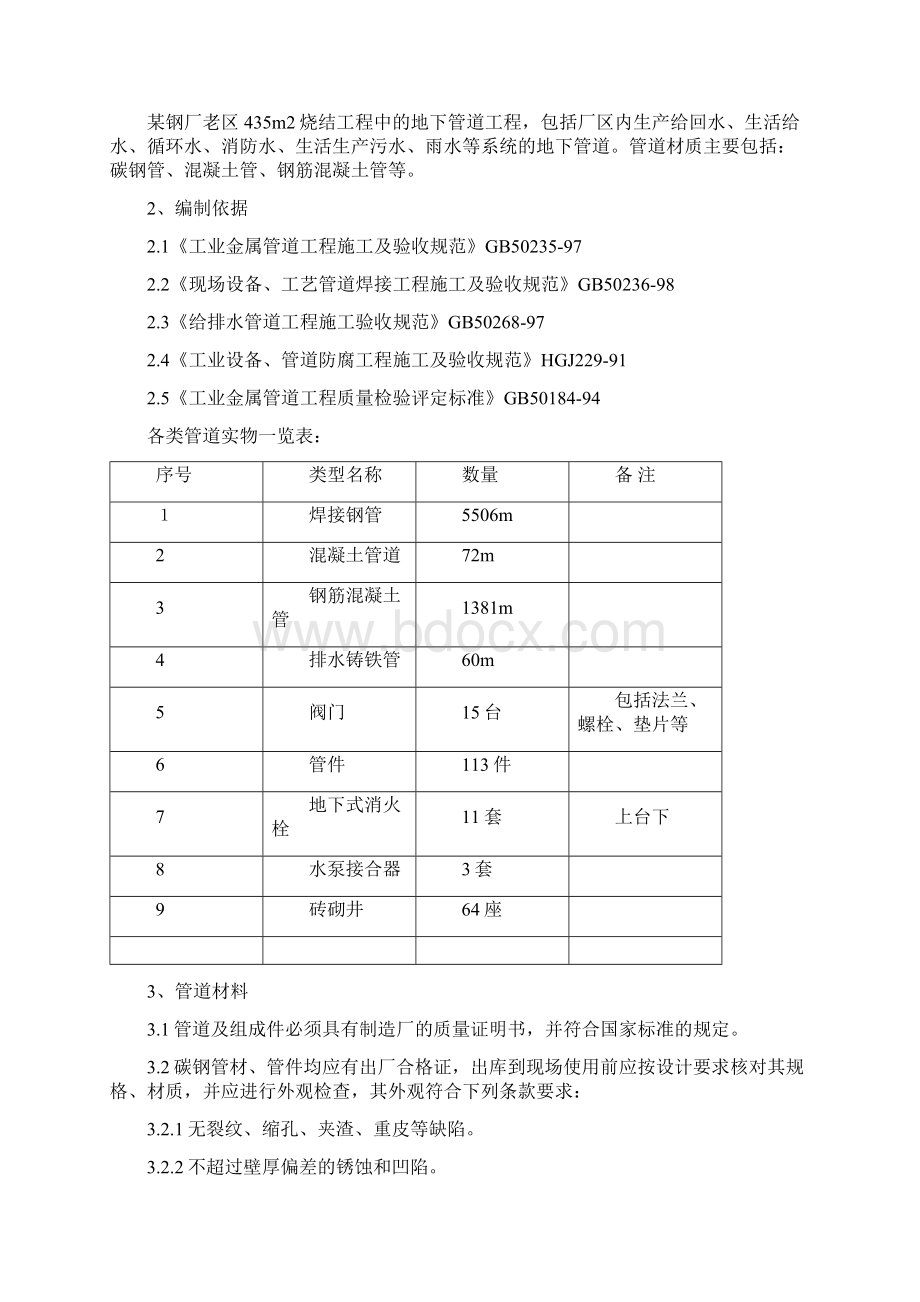 某厂区地下给排水管道施工方案Word下载.docx_第2页