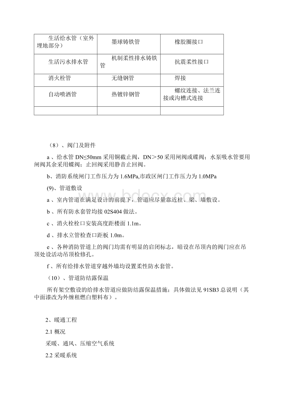 施工方案1给排水暖通工程Word下载.docx_第2页