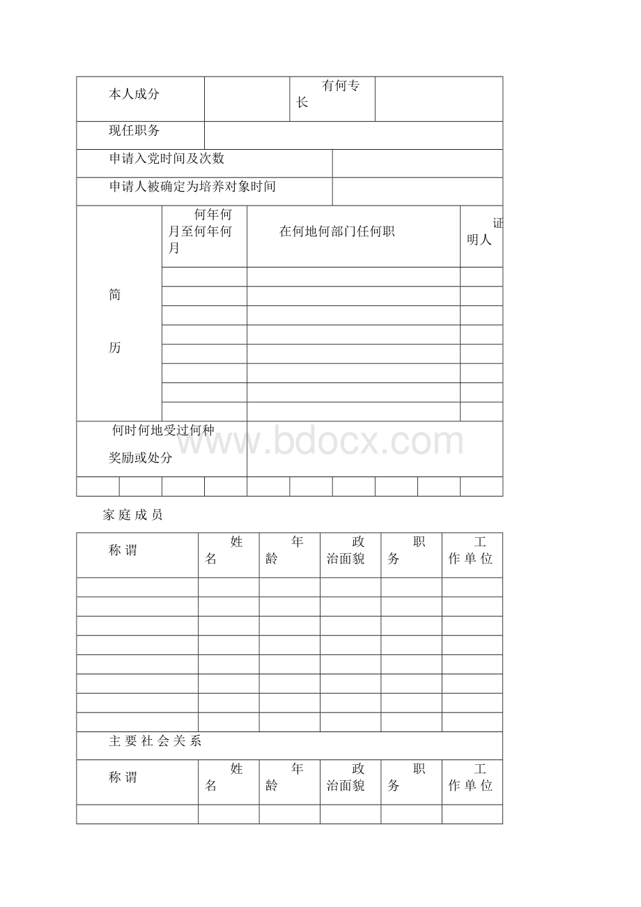 申请入党积极分子培养考察文档格式.docx_第2页