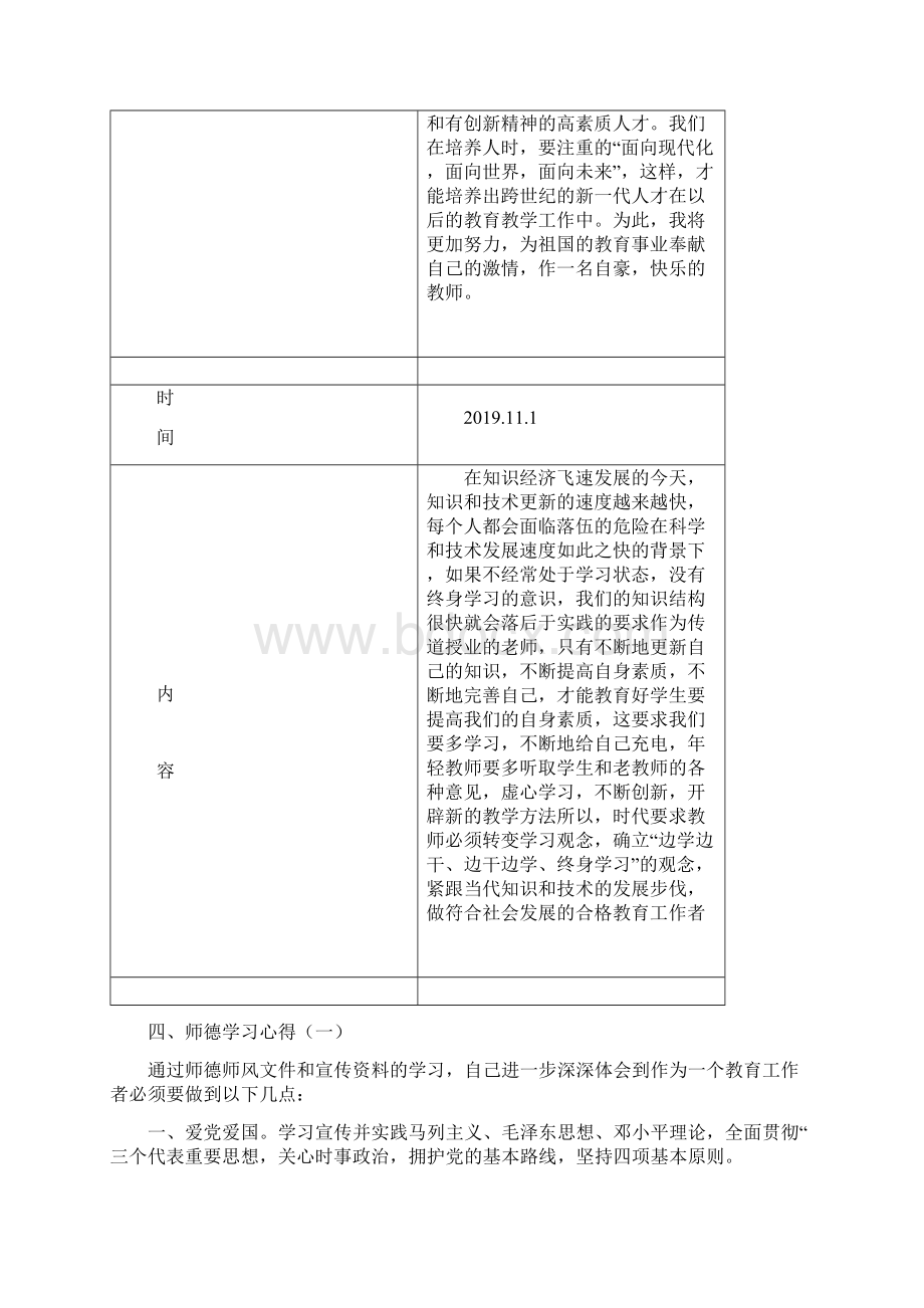 师德师风个人档案Word文件下载.docx_第3页