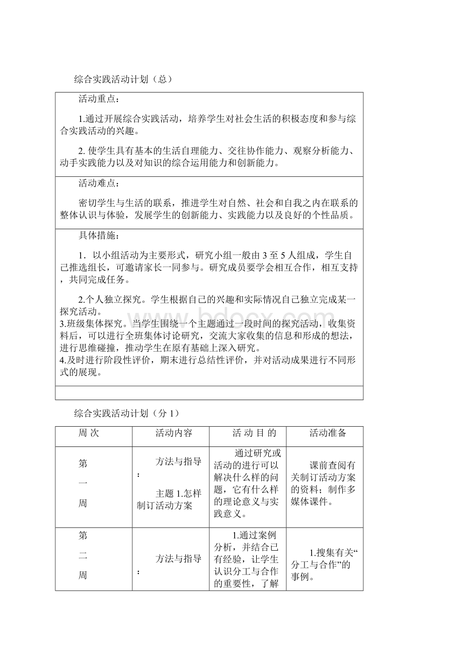 三年级下册综合实践活动备课山东科学技术版.docx_第2页