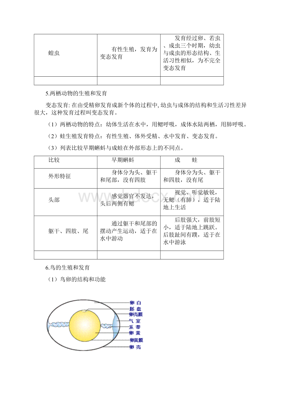 人教版八年级下册生物中考考点精华识记思维导图版.docx_第3页