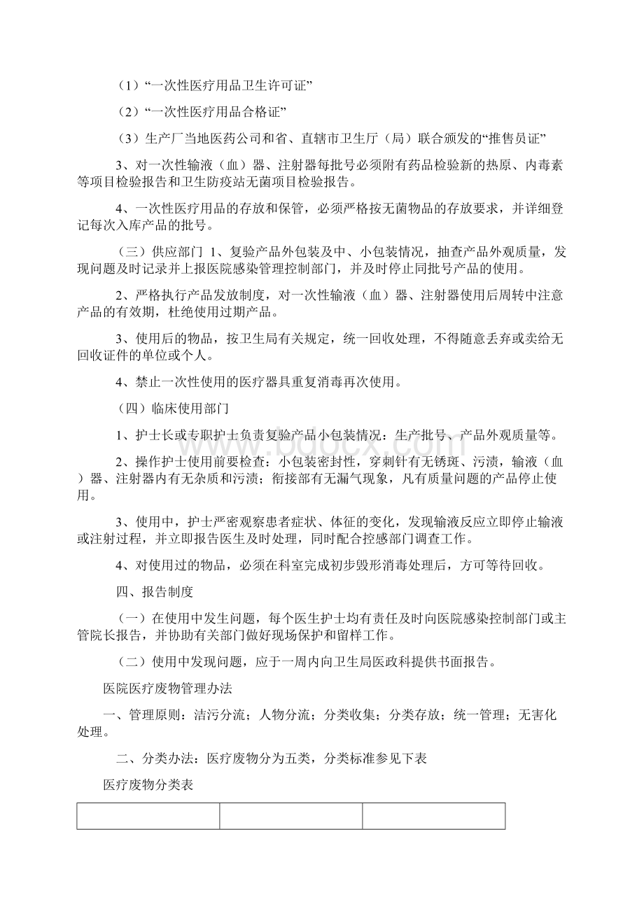 医院一次性使用无菌医疗用品的管理规定文档格式.docx_第2页