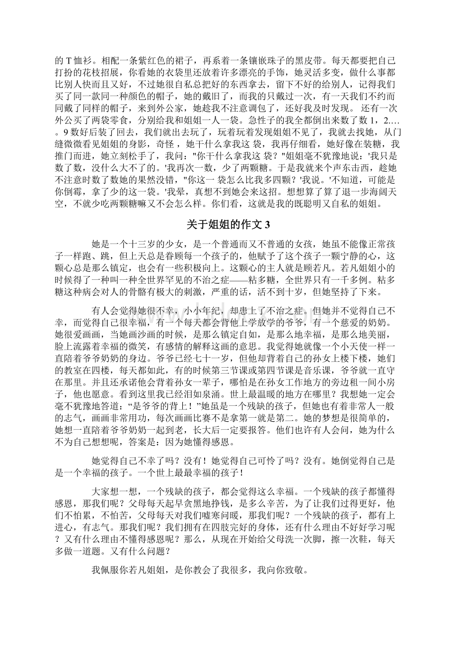 关于姐姐的作文10篇文档格式.docx_第2页