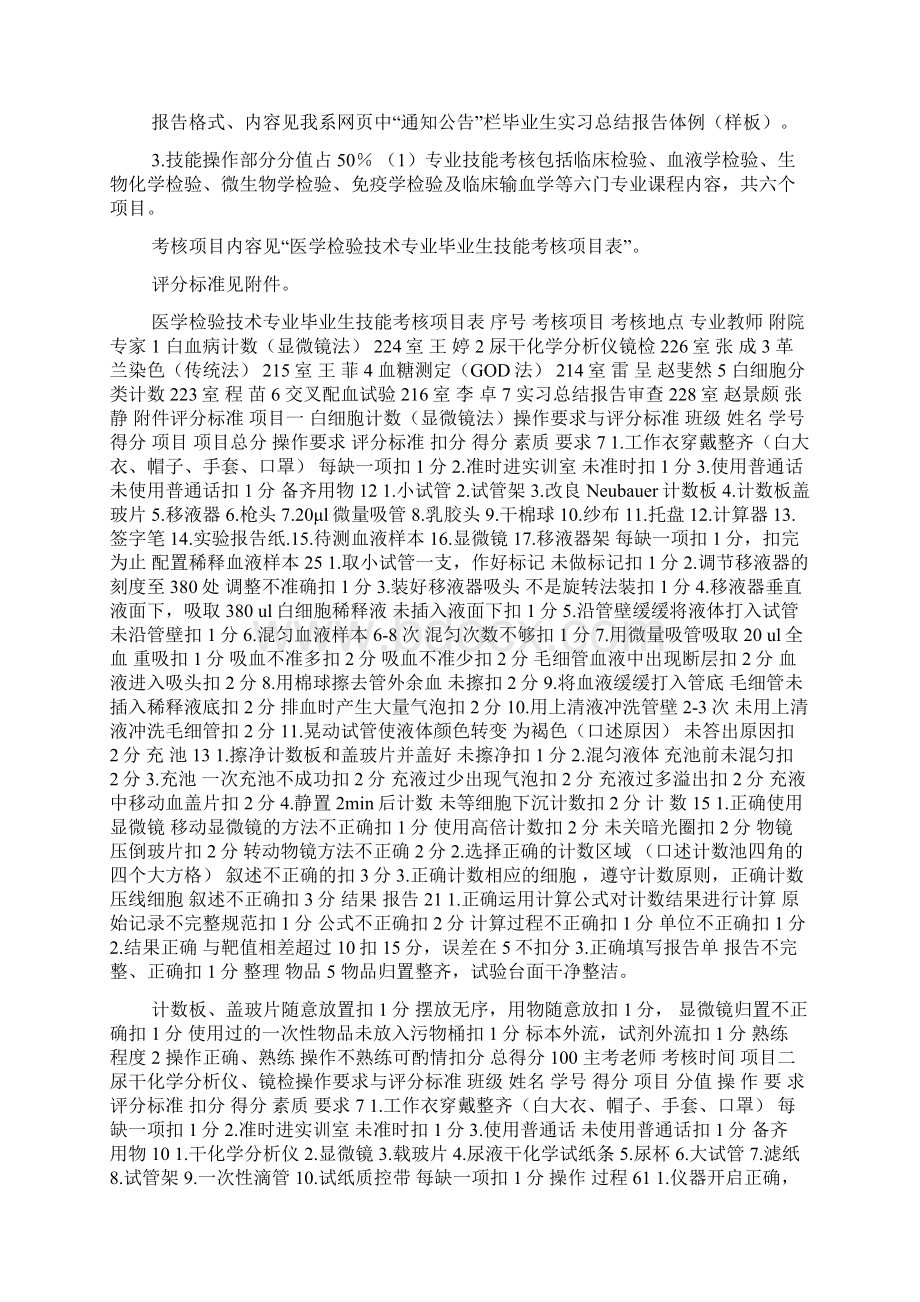 医学检验技术专业毕业考核方案doc.docx_第2页