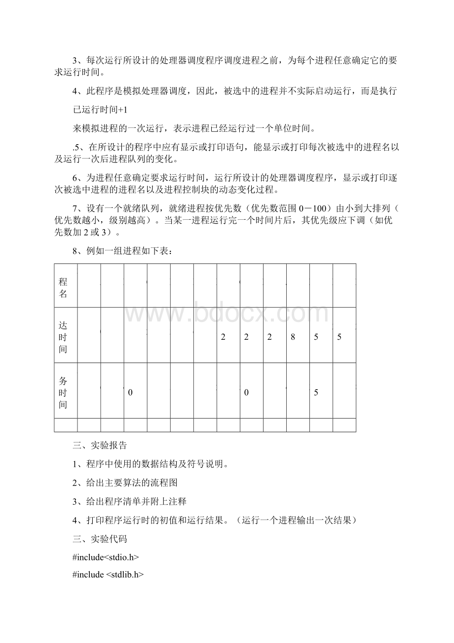 基于优先数的时间片轮转调度算法调度处理器.docx_第2页