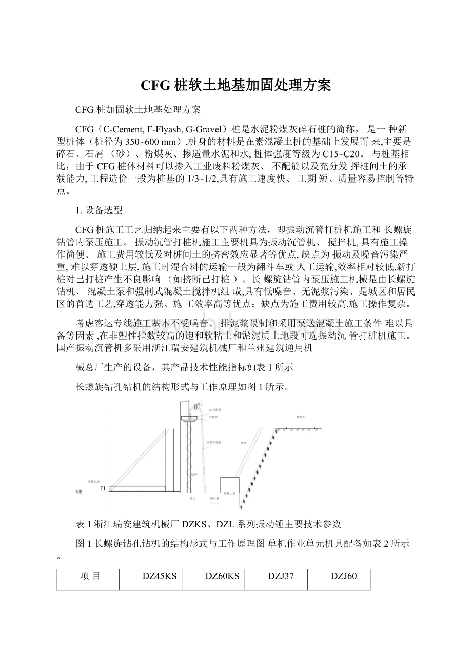 CFG桩软土地基加固处理方案.docx_第1页