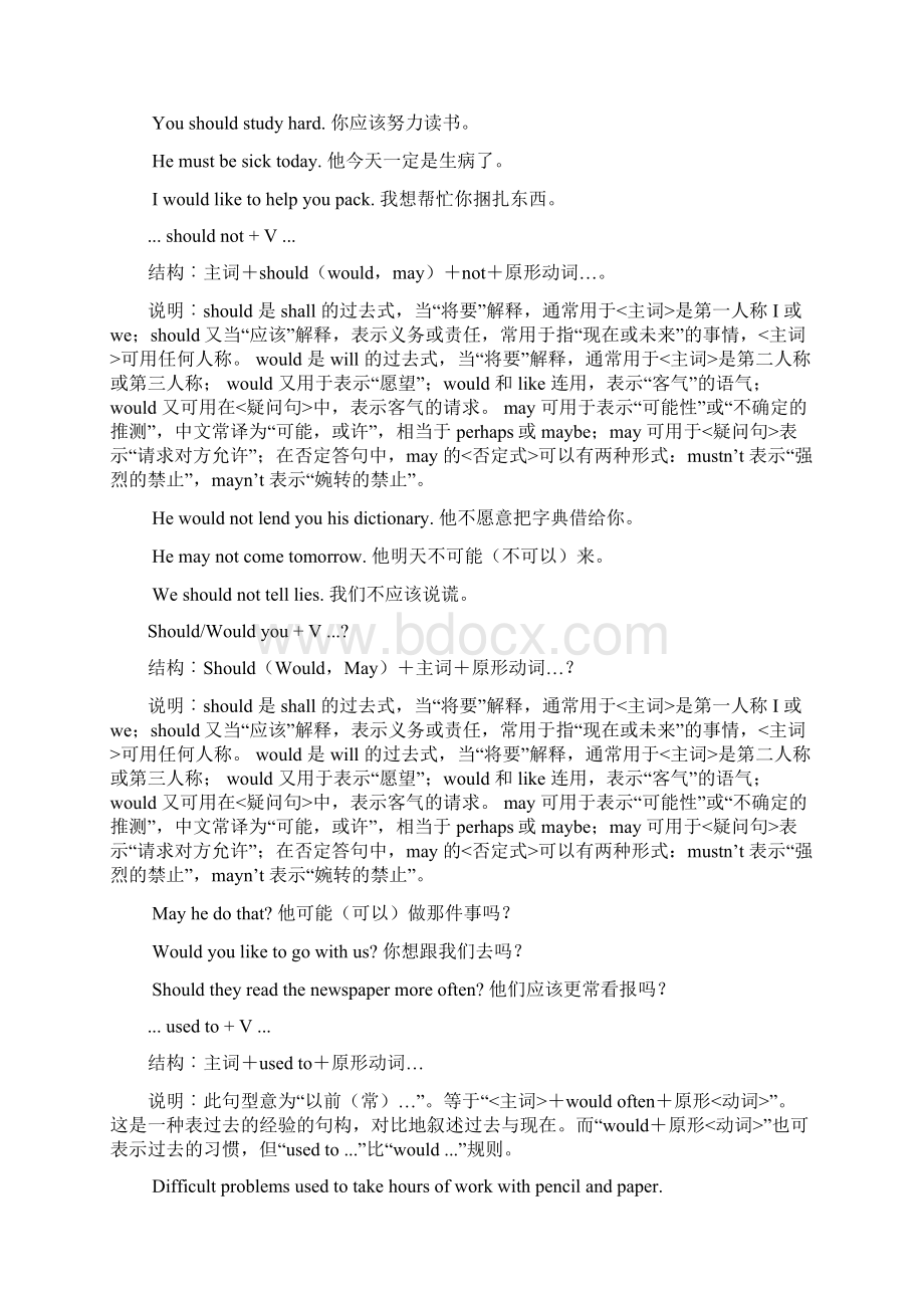 中考英语句型精讲含助动词之句型.docx_第3页