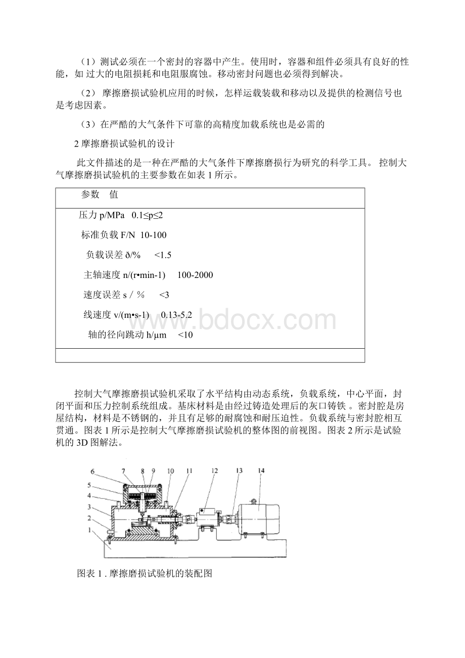 Development of Atmospherecontrolled Tribometer and Failsafe Analysis 翻译Word格式.docx_第2页