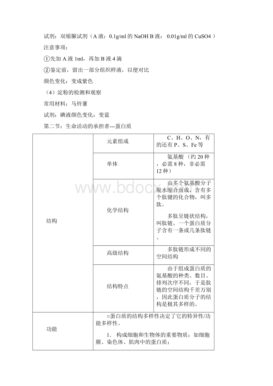 人教版高中生物必修一知识点整理.docx_第3页