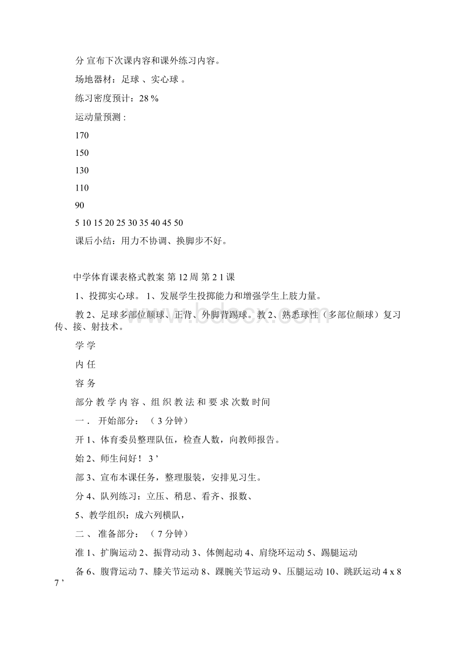 中学体育课表格式教案Word文件下载.docx_第3页