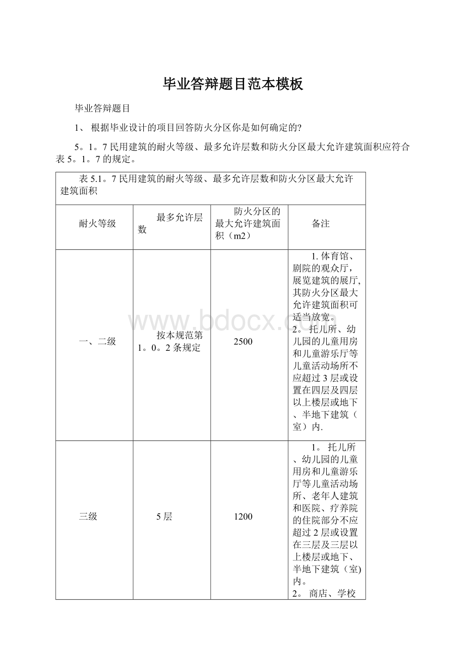 毕业答辩题目范本模板Word文件下载.docx